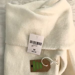 White off the shoulder sweater